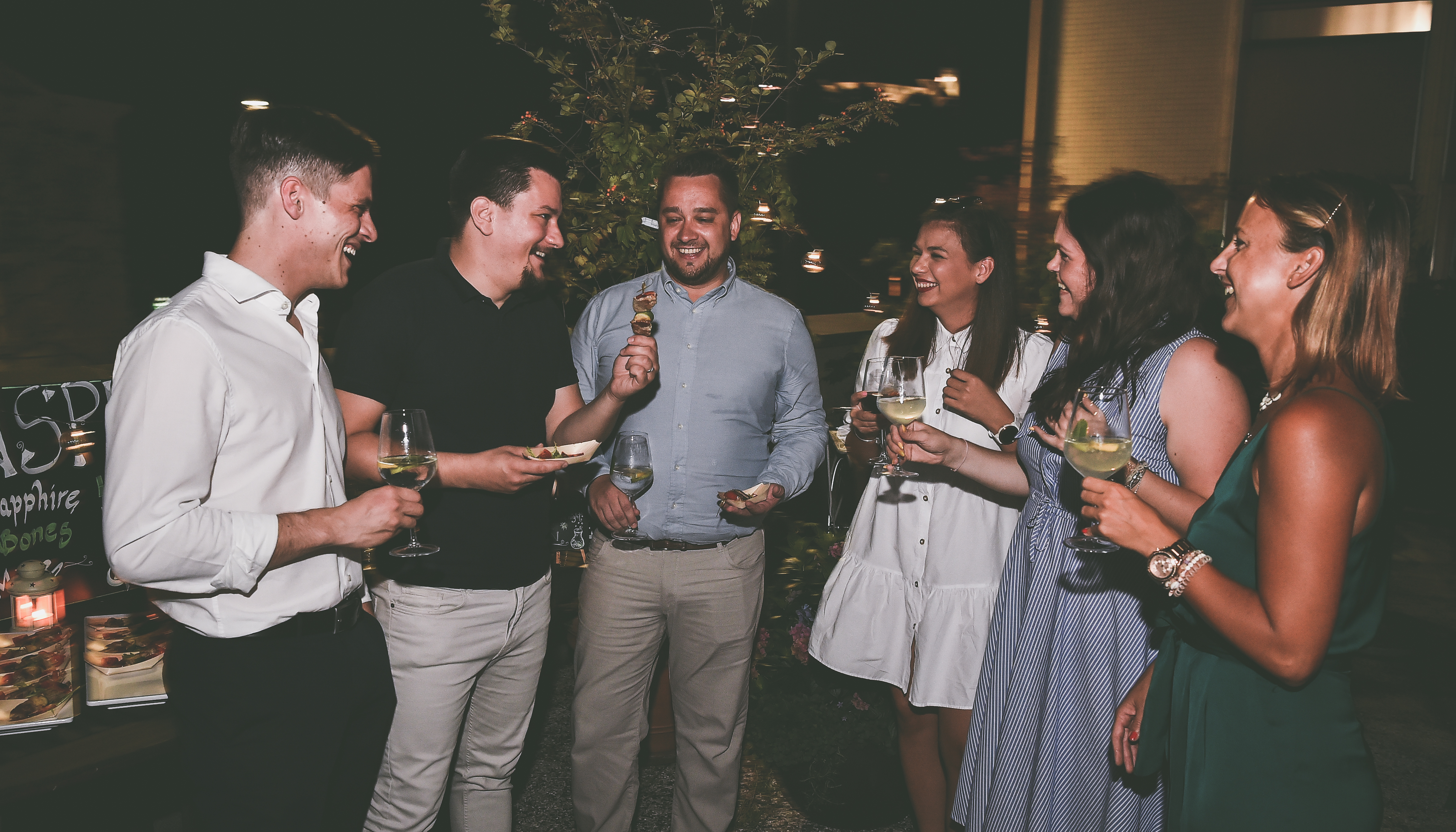 Ricevimento serale sulla terrazza City