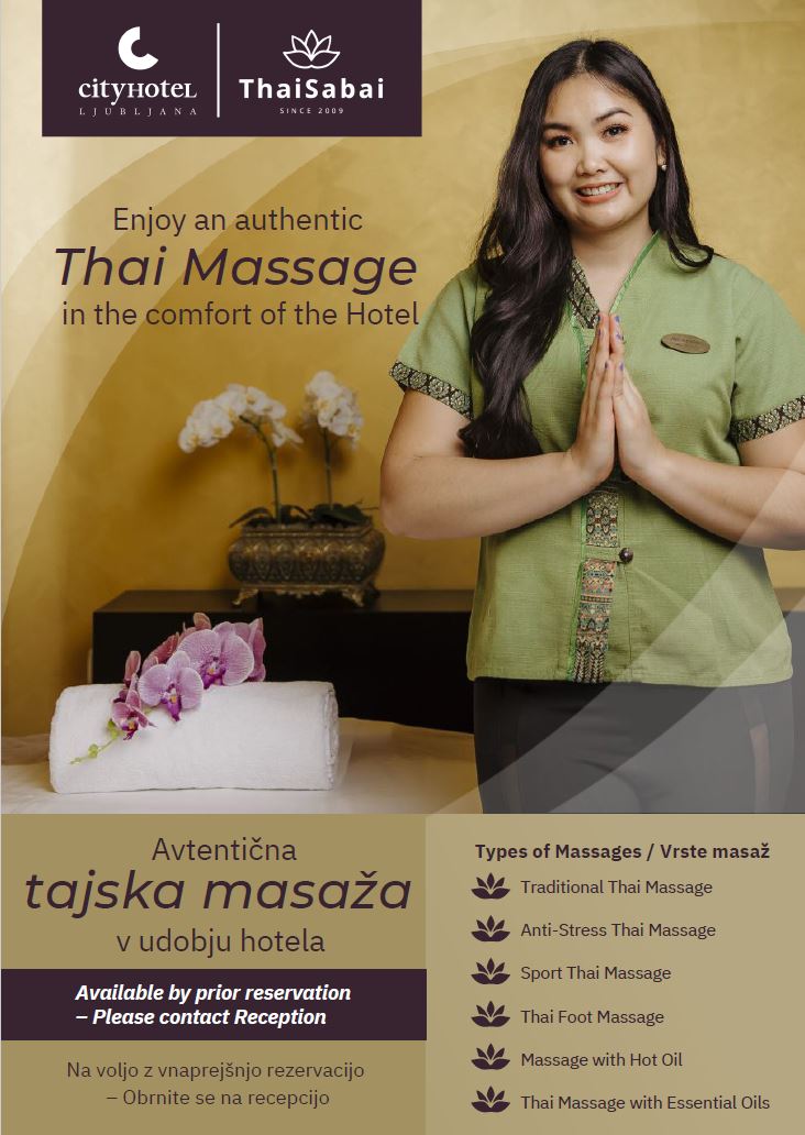 Massaggi ThaiSabai al City Hotel Ljubljana